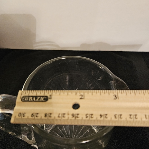 VTG. 1930sFostoria "Sunburst" Hand Blown Cut Crystal Etched Glass 48 oz. Pitcher - Picture 9 of 9